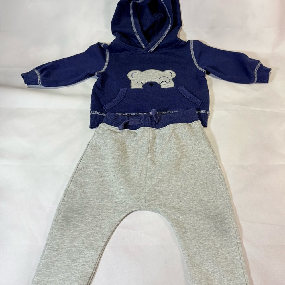 Rorie Whelan Baby Bear Hoodie & Jogger Set – Size 12M